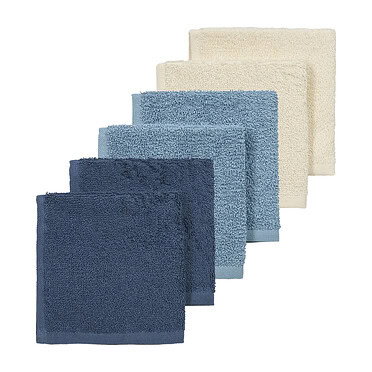 Meyco monddoekjes badstof - Naturel jeans blue indigo