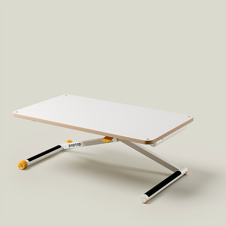 Poptop Hoogte Verstelbaar Bureau - White