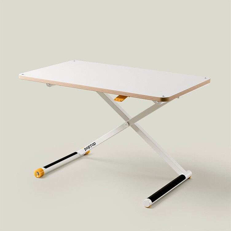 Poptop Hoogte Verstelbaar Bureau - White