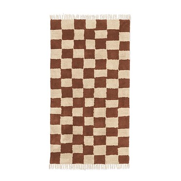 Ferm Living Mara wasbaar vloerkleed - Rust/Warm Sand