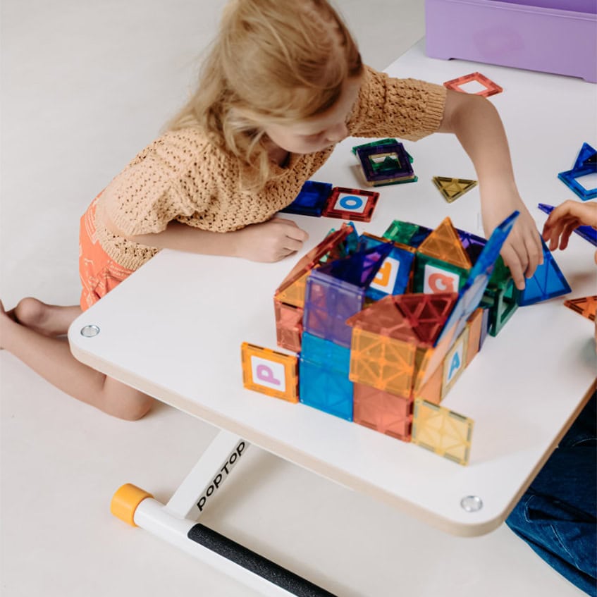Poptop verstelbaar kinderbureau