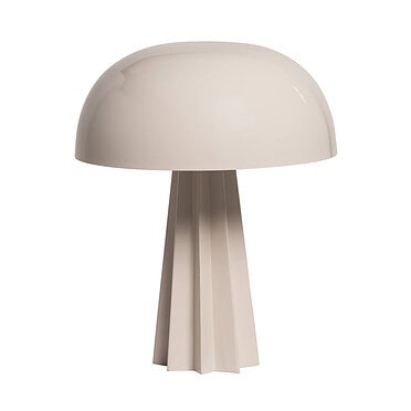 Woood virel tafellamp metaal - Lichtgrijs
