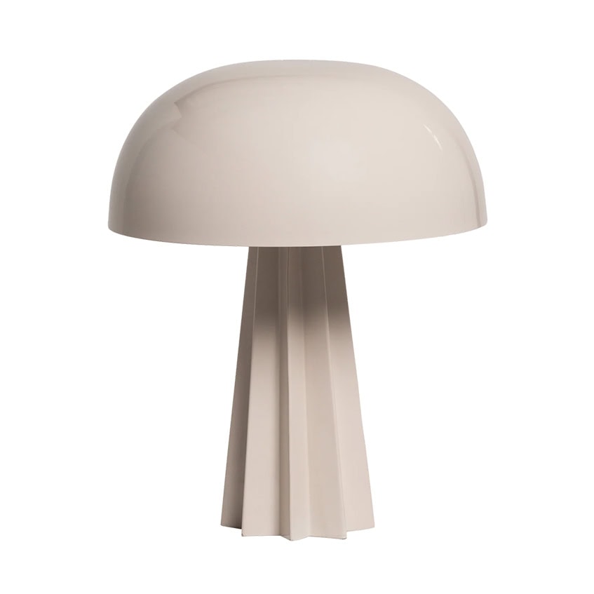 Woood virel tafellamp metaal - Lichtgrijs