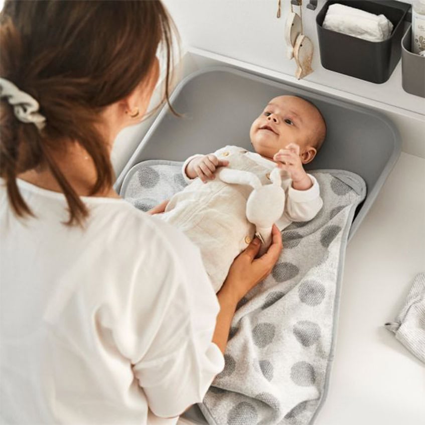 Leander Matty aankleedkussen - Pearl Grey