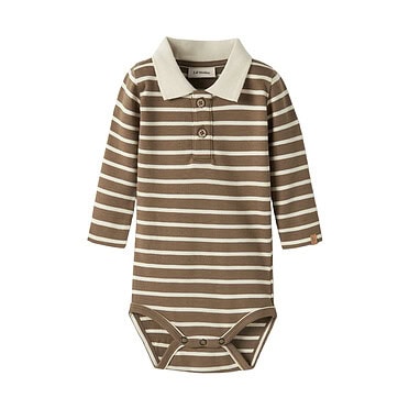 Lil'Atelier Limia katoenen romper polo - Kangaroo