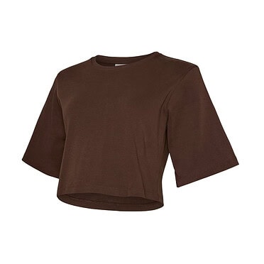 Mama licious lane jersey korte top - Hot Fudge