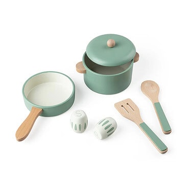 Sebra houten kitchen pot en pan set