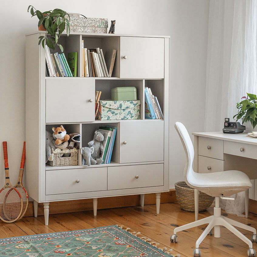 Pinio Petite boekenkast Wide - Champagne