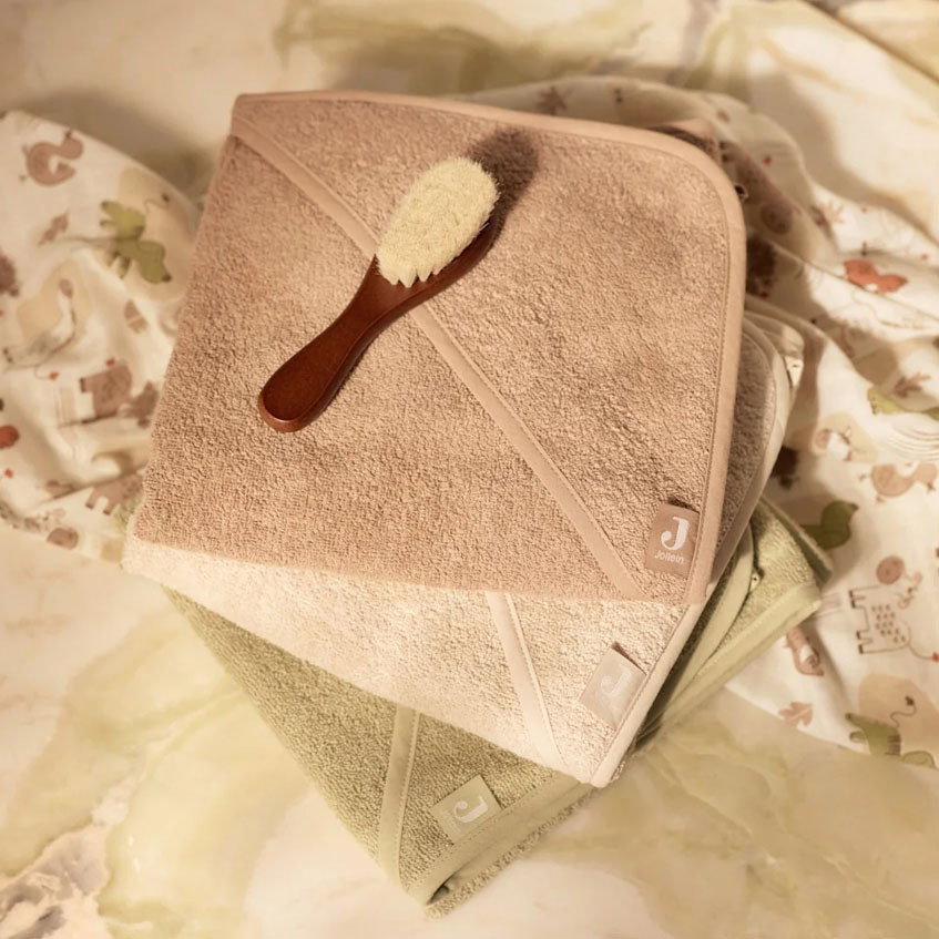 Jollein badcape badstof 100x100 - Milky Coffee