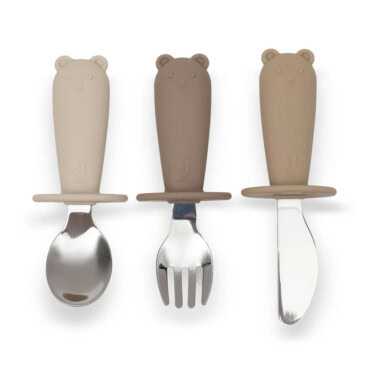 Jollein bestekset siliconen - Natural Shades