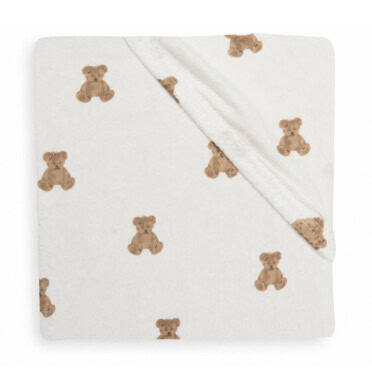 Jollein hoeslaken jersey 70x140 cm - mini teddy bear