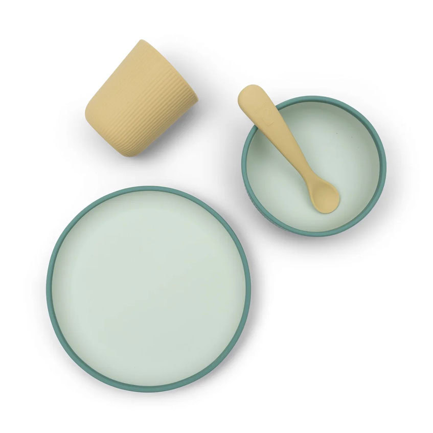 Jollein kinderserviesset 4-delig - Jade Shades