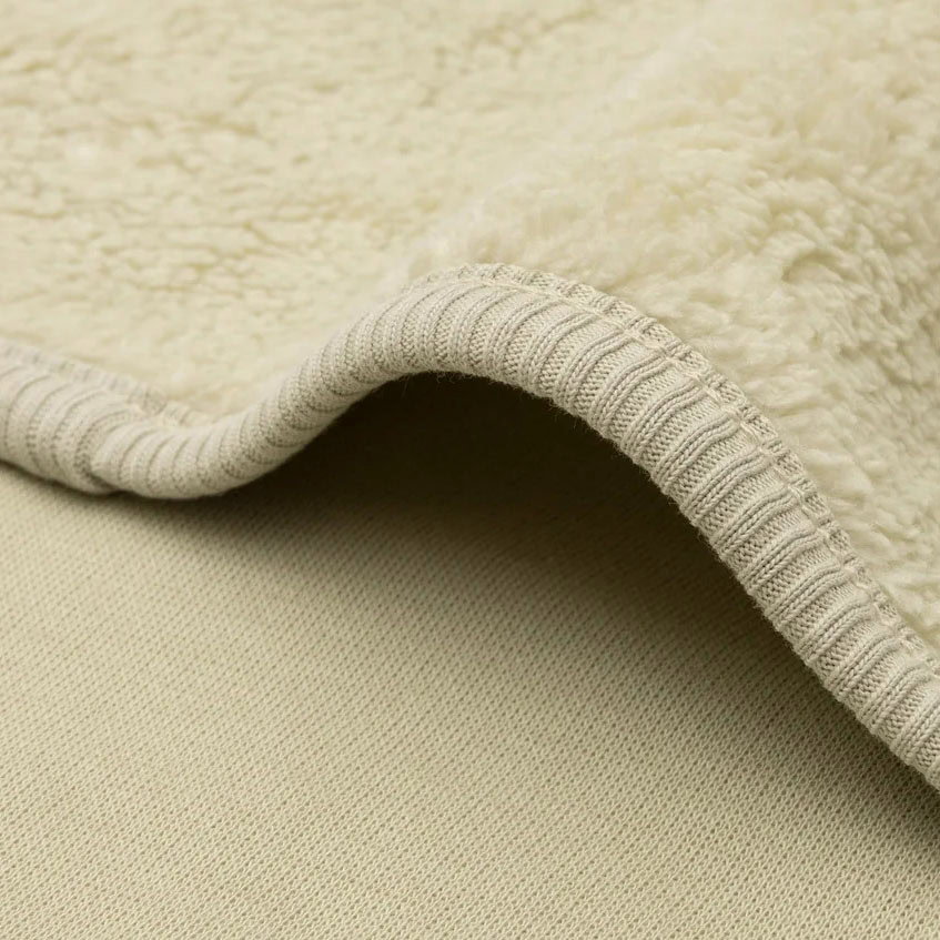 Jollein ledikantdeken basic sherpa - Soft Matcha