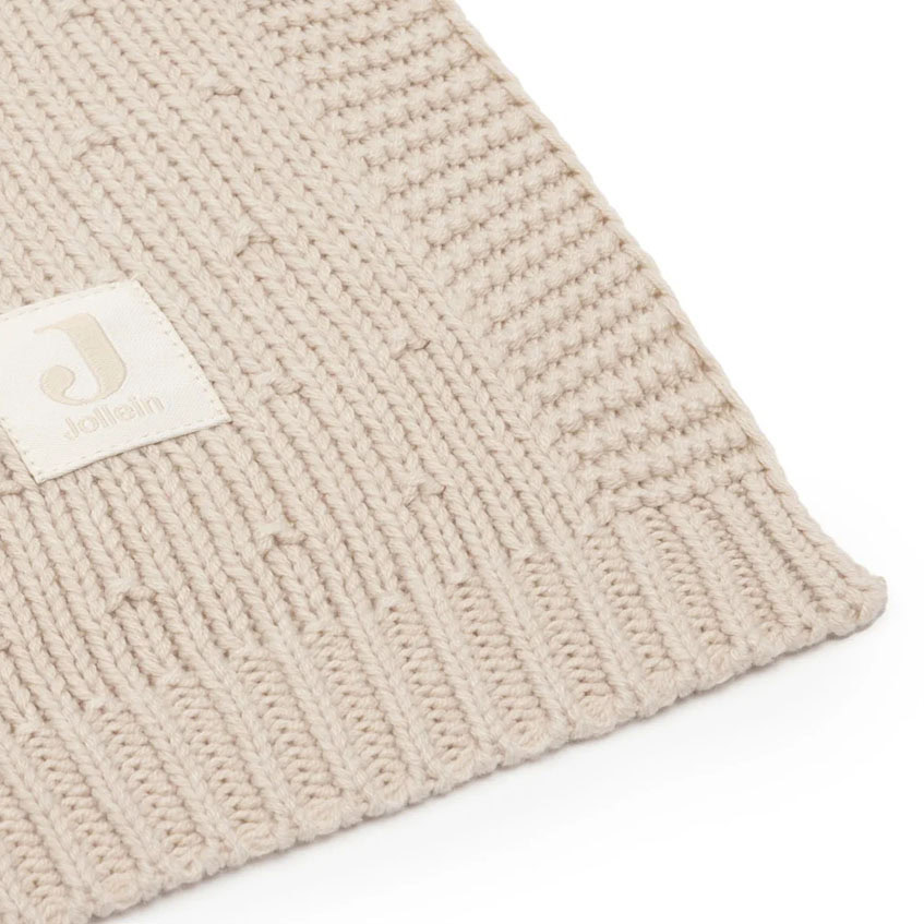 Jollein ledikantdeken sprinkle knit - Sand