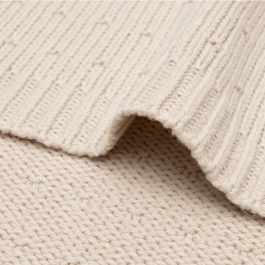 Jollein ledikantdeken sprinkle knit - Sand