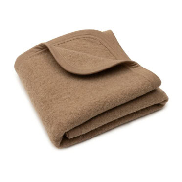 Jollein wiegdeken merino wol - Dark Hazel