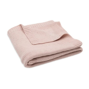 Jollein wiegdeken sprinkle knit - Silk Rose