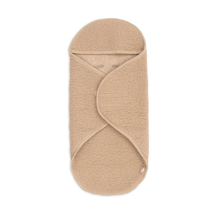 Jollein wikkeldeken sherpa merino wol - Naturel