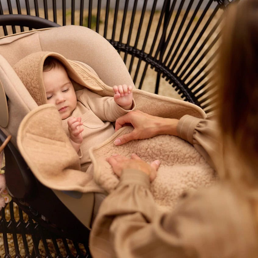 Jollein wikkeldeken sherpa merino wol - Naturel