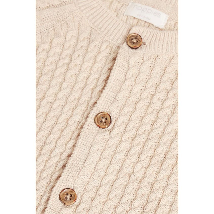Noppies gebreid vestje - Sand Melange
