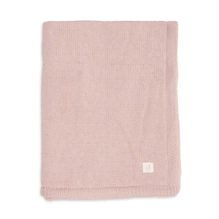 Jollein ledikantdeken sprinkle knit - Silk Rose/Fluffy