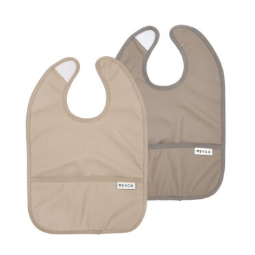 Meyco slabber met mouw 2-pack - Dark Taupe/Taupe