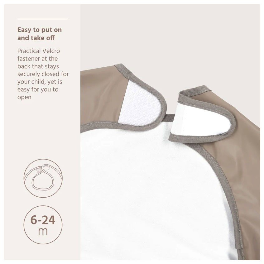 Meyco slabber met mouw - Dark Taupe