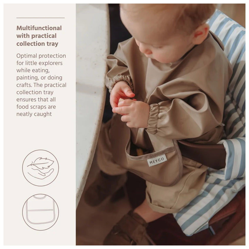 Meyco slabber met mouw - Dark Taupe