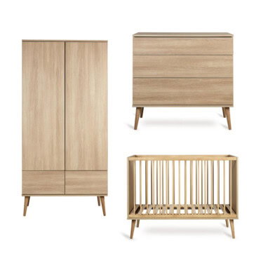 Quax babykamer flow 2-deurs kast - Honey Ash