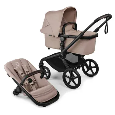 Bugaboo Bugaboo Fox5 Renew Kinderwagen - Black/Desert Taupe Melange Desert