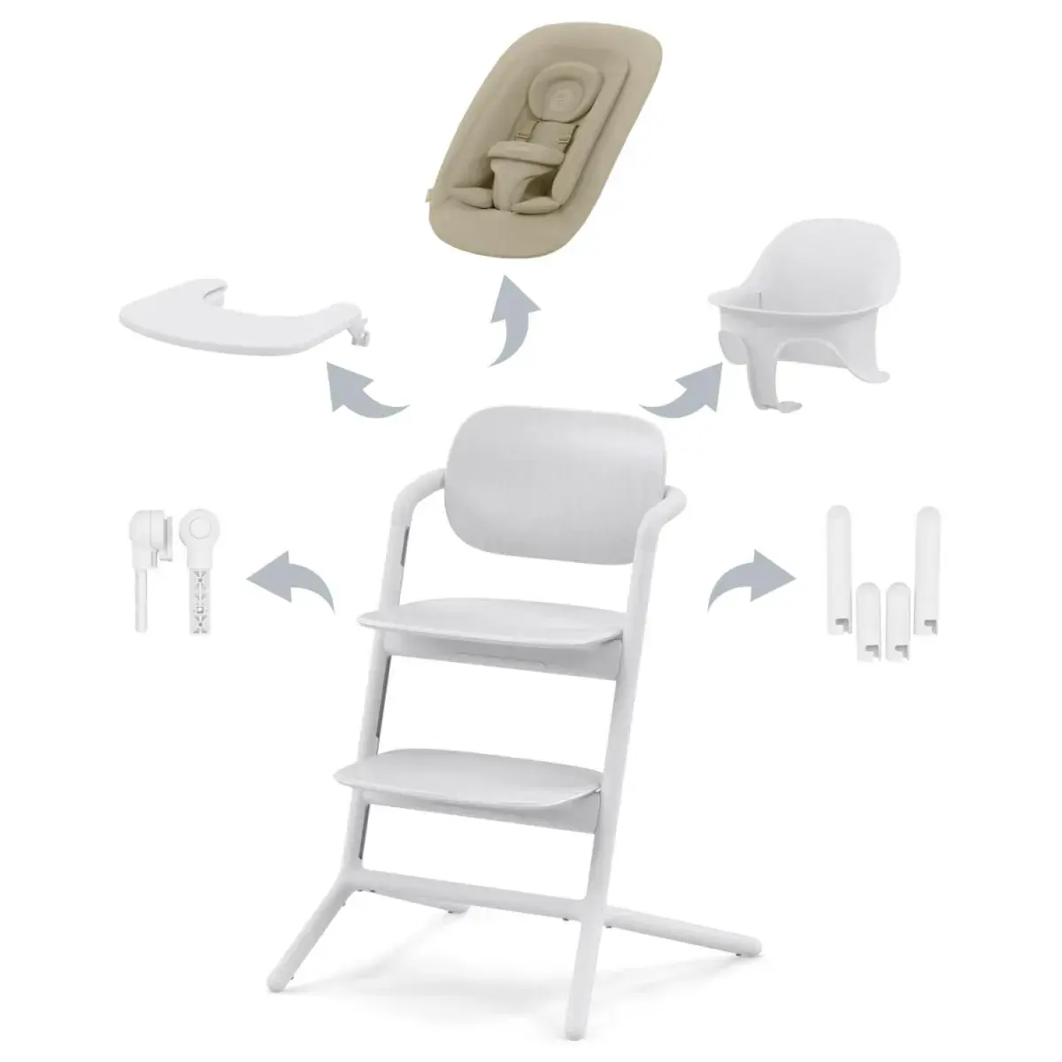 Cybex Cybex Kinderstoel Lemo 4 in 1 - All White