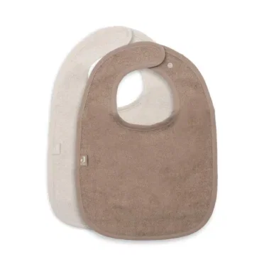 Jollein Jollein Slabbetjes Badstof 2-pack - Sand/Milky Coffee
