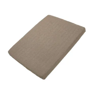 Meyco Meyco Hoeslaken boxmatras 75x95 - Jacquard Chevron Dark Taupe