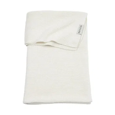 Meyco Meyco Wiegdeken gebreid Basic - Offwhite