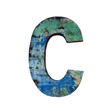 Otentic Otentic Alfabet Letter C