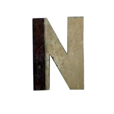 Otentic Otentic Alfabet Letter N
