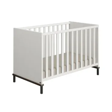 Paidi Paidi - Yuny Lovely Aliv ledikant 60x120 - Off-White / Dark-Walnut
