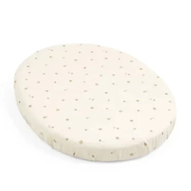 Stokke Stokke Sleepi Mini hoeslaken Wieg - Flower Ecru