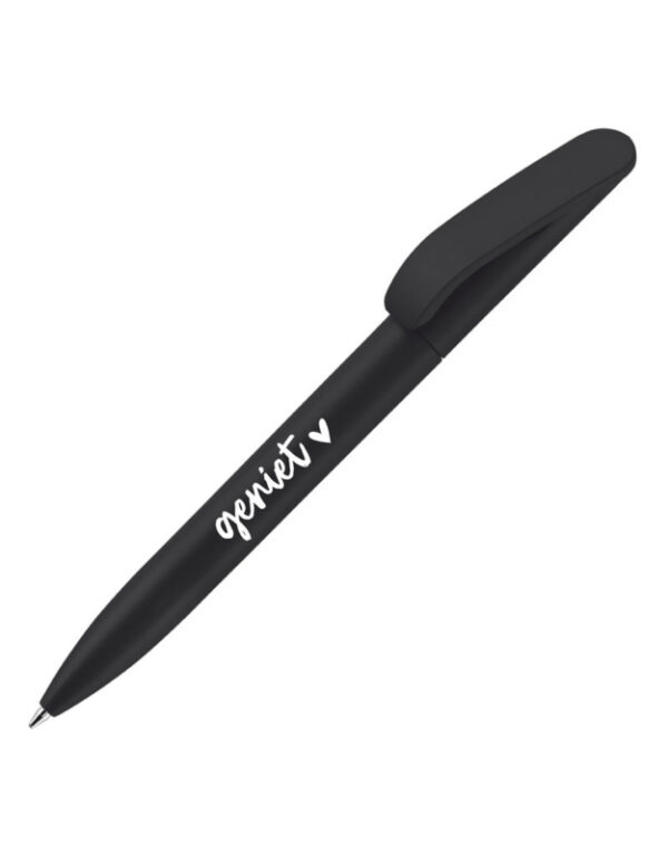 7f0f54a00e0ac82ce0e9638ada0ff0224ea95daa Zwarte pen met tekst 'Geniet'