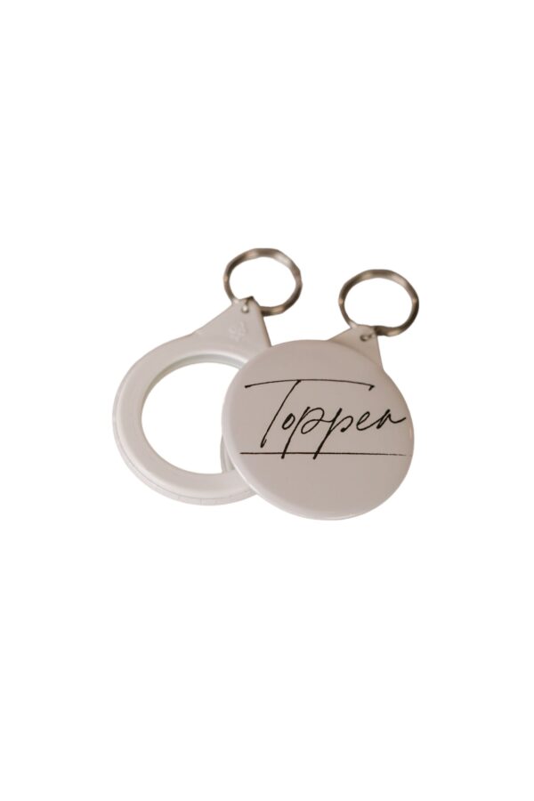 sleutelhanger met spiegeltje - topper
