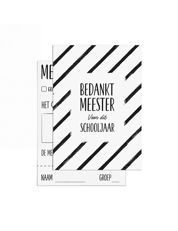Meestercadeau met autogeurhanger en kaartje
