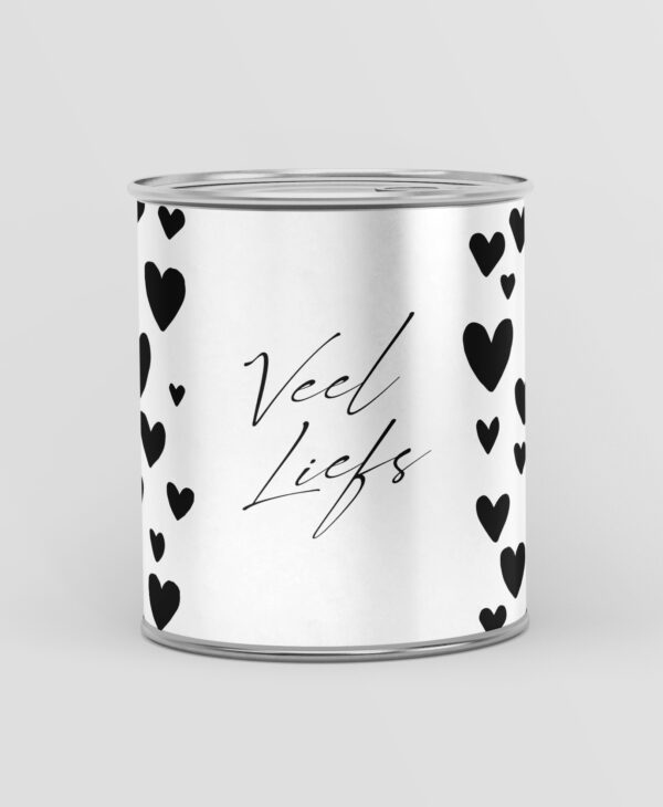 Veel liefs emmer cadeau - Kandelaar, kaarsen, chocolade & snoepjes