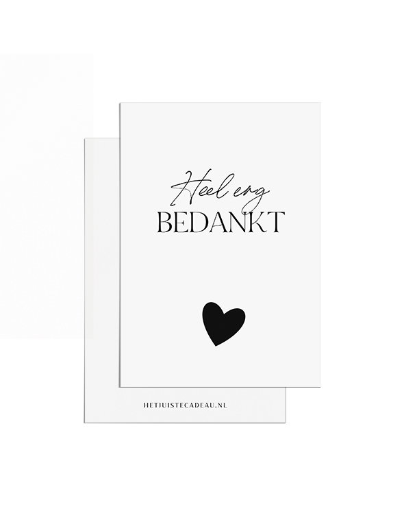 Bedankt cadeautje Juf - Kandelaar, kaars & A7-kaartje