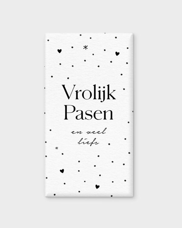 vrolijk pasen - chocoladereep tony Chocoladereep Tony Chocolonely - Vrolijk Pasen en veel liefs