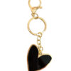 Sleutelhanger hart zwart