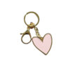 Sleutelhanger hart roze
