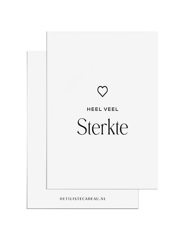 Ansichtkaart - Heel veel sterkte