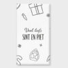 Sint en piet - chocoladereep Sinterklaas brievenbus cadeau - Wijn, chocoladereep, kandelaar, kaars & zeephanger hart