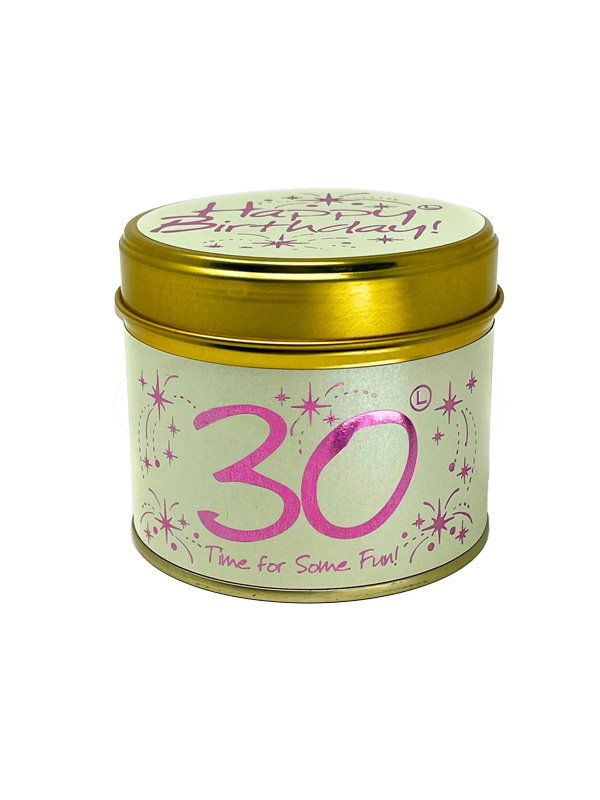 Geurkaars in een blik - Happy Birthday 30