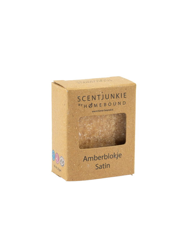 Amberblokje Satin  –  Luxe en zachte geur - Camel